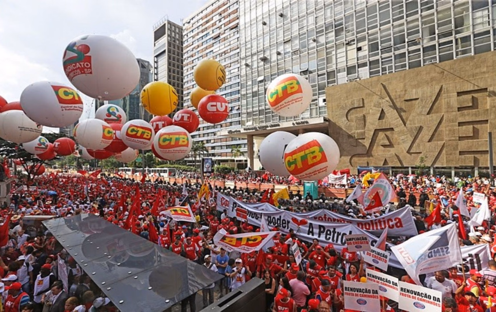 Entidades convocam 1º de Maio na Avenida Paulista